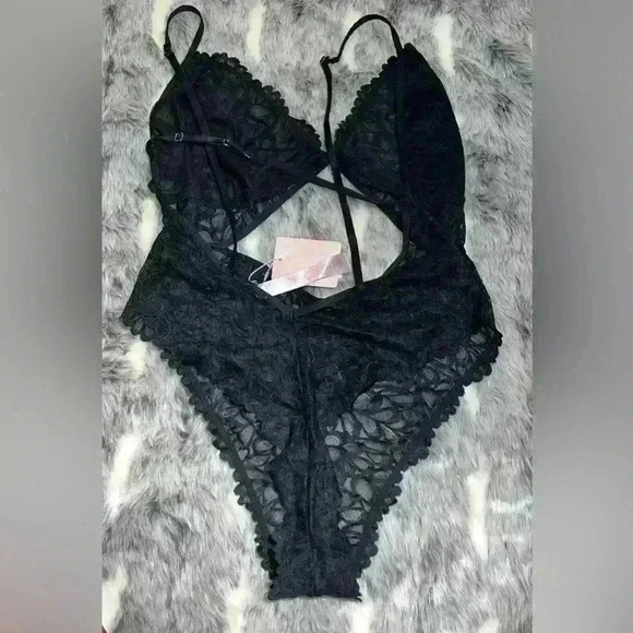 NWT Savage x Fenty Sorry Not Sorry Lace Body Suit in Black SIZE 3X - Picture 4 of 8